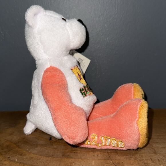 Limited Treasures 1999 quarter on right foot 4th state embroidered coin bear NWT - Picture 5 of 12